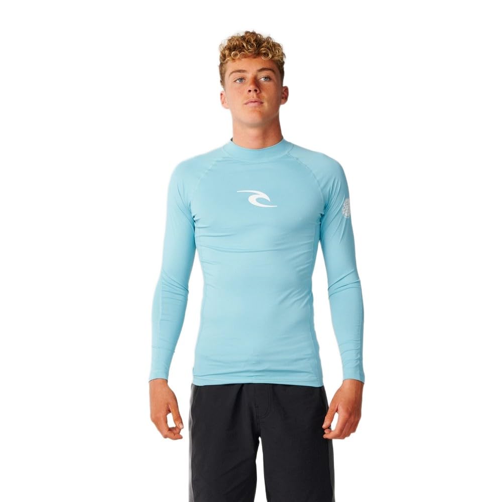 RIP CURL Rash Guard A Maniche Lunghe Waves UPF Perf XL