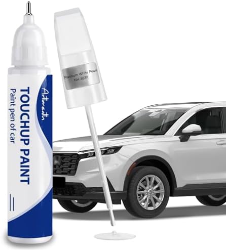 Platinum White Pearl(NH-883P) Touch Up Paint for Honda-Exact Match–Chips and Nicks Car Paint Scratch Repair Kit Automotive Paint Pen for CR-V/CIVIC/Accord/HR-V/Pilot/Odyssey/Ridgeline/Passport