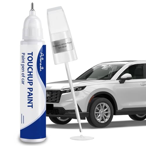 Platinum White Pearl(NH-883P) Touch Up Paint for Honda-Exact Match–Chips and Nicks Car Paint Scratch Repair Kit Automotive Paint Pen for CR-V/CIVIC/Accord/HR-V/Pilot/Odyssey/Ridgeline/Passport by Artbreath - Used condition - US$12.08