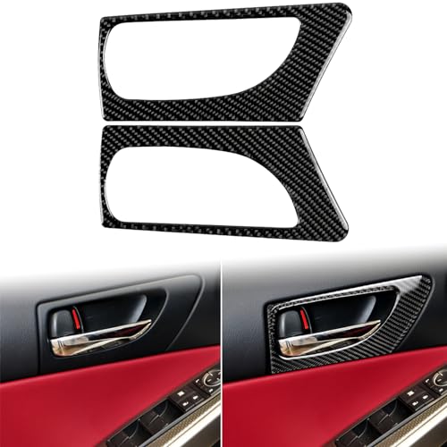 JKYUKU Real Carbon Fiber for Lexus Accessories Front Door Handle Panel