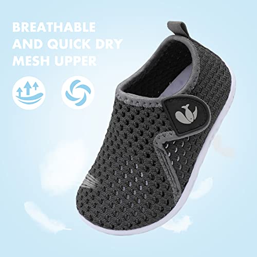 Image of FEETCITY Boys Girls Water Shoes Kids Aqua Socks Quick Dry Barefoot for Beach Swimming Pool