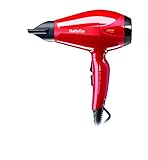 2 velocidades-temperaturas BaByliss 6615E Secador de Pelo Profesional 2400 W, Motor AC, Iónico, 2 Ajustes de Temperatura, 2 Velocidades y Aire Frío, 2 Boquillas Estrechas, Rojo