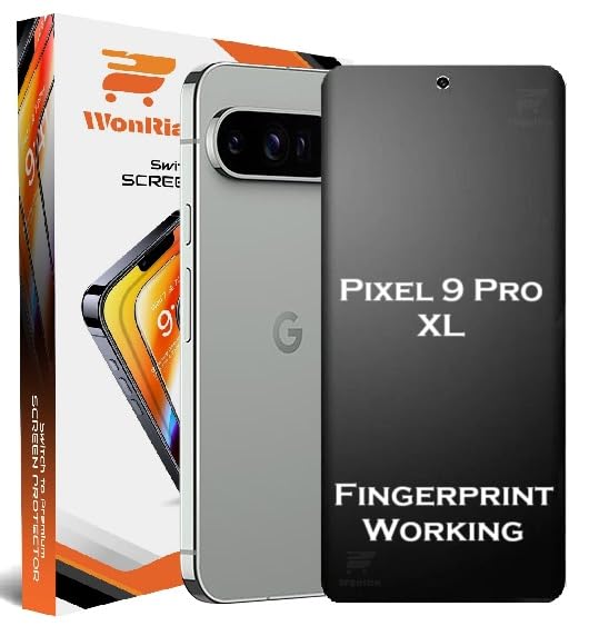 Image of WonRia Pack 1 - Matte Screen Guard Protector For Pixel 9 Pro XL 5G Unbreakable Membrane FingerPrint Working | Flexible TPU Matte Film | Edge to Edge - Installation Kit