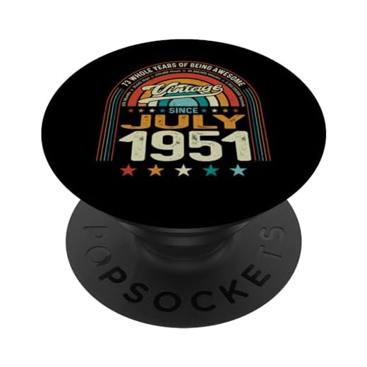 Retro 73 cumpleaños 73 años de ser impresionante nacido en julio de 1951 PopSockets PopGrip Intercambiable