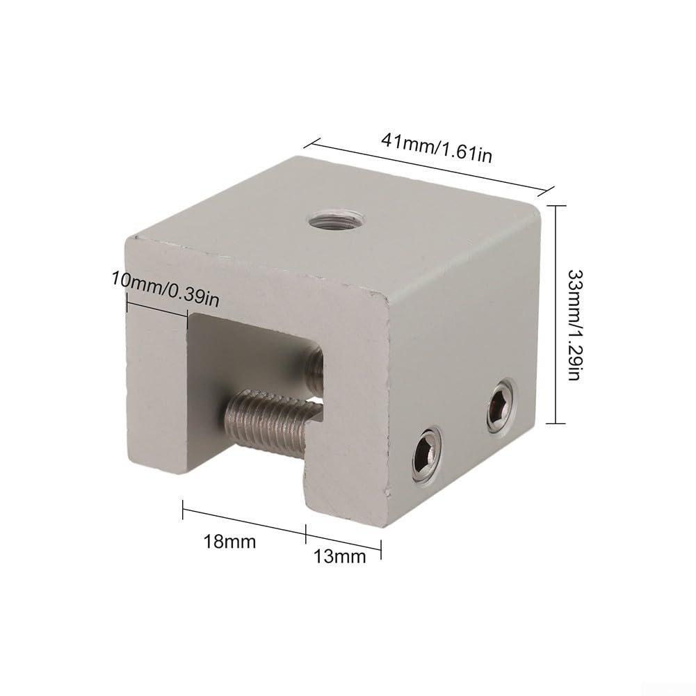 Stehfalzklemme, Dachfalzklemme aus Aluminium Blechfalzklemmen Montage Solar PV Befestigung Solarmodul Set für Stehfalzdach 41x33MM(8 Stück)
