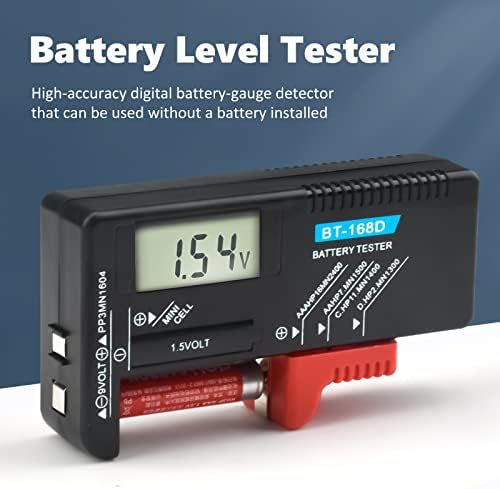 Cyfrowy tester baterii domowy kontroler baterii do AA AAA C D 9 V 1,5 V małe baterie bateria bateria guzikowa BT-168D