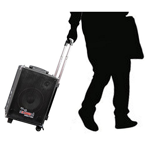 Image of 5 Core Portable Wireless Hi-Fi Speaker With Built In Bluetooth, Amplifier & 7 Channel Equalizer With Recording Facility, Trolley Type PA DJ Solution