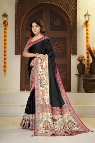 Navshanya Silk satin silk saree – image 2