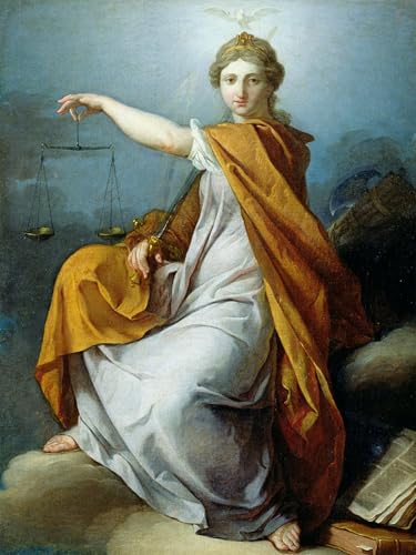 Justice de Pierre Subleyras Affiche Toile Décoration Bureau Impression 60x90