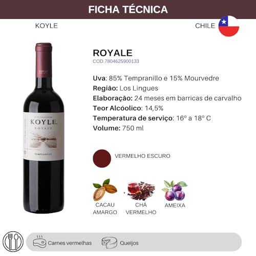 Vinho Tinto Chileno Koyle Royale Orgânico Tempranillo 750ml