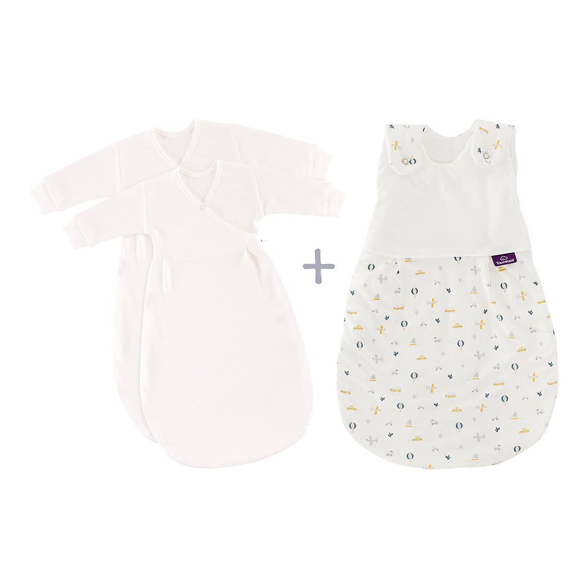 Träumeland Babyschlafsack LIEBMICH 3-teilig Set BrummBrumm, Größe 50/56
