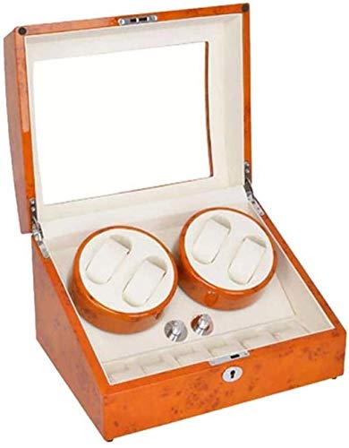 Winder 4 de madera de nogal con vitrina elegante para relojes automáticos 2