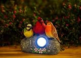 HONGRUIART Garden Bird Statue Solar spot Light Outdoor Decor Solar Bird Figurine Light for Garden Ya