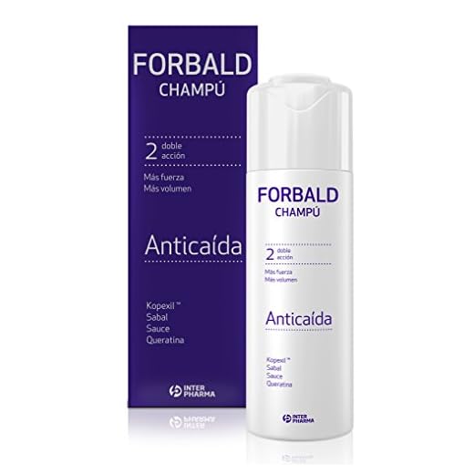 FORBALD – Champú anticaída cabello con vitaminas. Doble acción: fuerza y volumen del pelo. Estimula el crecimiento del cabello – 250 ml