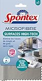 SPONTEX - Microfibre Surfaces High Tech - Ultra fine - Non rayante - Elimine les traces de doigts et de gras