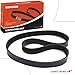 A-Premium 38.14 In Engine Serpentine Belt Compatible with Mazda, Ford, Geo, Infiniti, Isuzu, Mercury & Subaru Cars - CX-5, 3, 3 Sport, 6, CX-9, CX-30, CX-50, Tempo, Storm, Q45, Impulse, Topaz, XT,