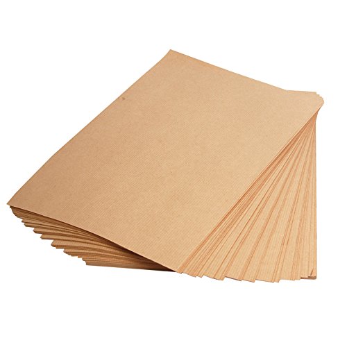 CLAIREFONTAINE Lot de 5 Ramettes de 250 Feuilles kraft 21x29,7 A4 90g