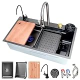 Spacieux et polyvalent : cet évier de cuisine de grande capacité, de 22 cm de profondeur, est idéal pour accueillir des réunions de famille et des dîners. Le design à double glissière offre une utilisation flexible des planches à découper, des paniers de vidange et des lavabos, optimisant l'espace du comptoir tout en simplifiant vos tâches de cuisine. Parfait pour tout style de cuisine, il combine fonctionnalité et design sans couture.