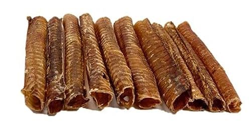 6 Inch Beef Trachea Dog Chews (6pcs - 8oz)-Trachea Dog Treats,Digestible and Safe Chews for Dogs - Natural High Protein for Medium & Large Dogs,Teeth Grinding & Cleaning, Supports Dental Health