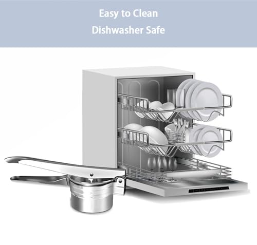 Potato Ricer Stainless Steel Potato Masher, Food Ricer, Fruit and Vegetables Press, Manual Masher Ricer Kitchen Tool, Noodle Spaetzle Maker