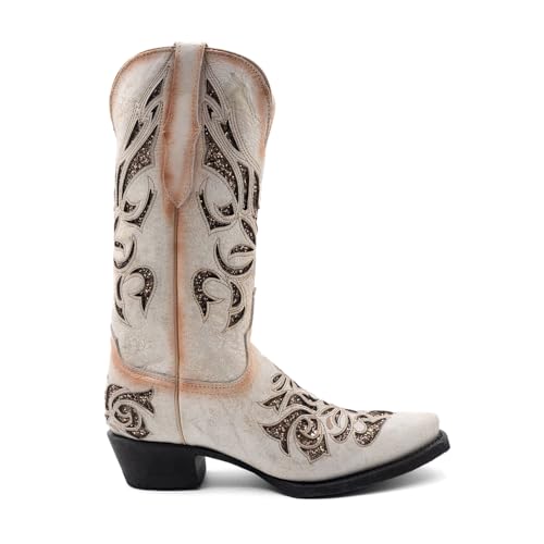 Ferrini Women's Embossed Cross Western Boot