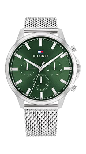Tommy Hilfiger Green Dial Round Shaped Casual Men Watch_TH1710499W (B0CW1RWK3N) Amazon Price History, Amazon Price Tracker