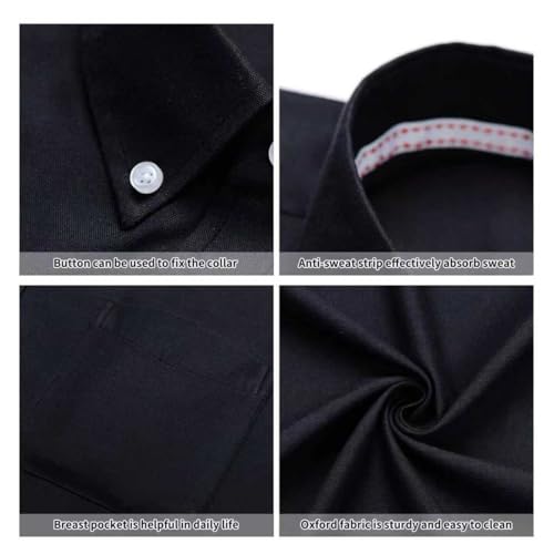 Oxford Dress Shirts for Men Big and Tall (Size XXL-6XLT) Button Down Long Sleeve Collared Shirts3