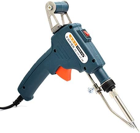 Soldering 60W Hand-held Internal Heating Soldering Iron Automatically Send Tin Gun Soldering Station Welding Repair Tool - (Power: 60W, Color: Silver)