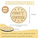 LUUDYOTU 100 Pcs Wooden Drink Tokens Bulk, Reusable Free Drink Chips Tokens Tickets for Bars, Bourbon Tasting Events, Wedding Favours, Beer Party, Coffee Shop, Rehearsal Dinner, Christmas Game(B)