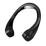Portable Air Conditioner Mini Cooler Fan,USB Rechargeable Super Quiet Working,Handfree Neck Fan for Summer Outdoor (Free Size, Z1 Black 1 x Hanging Neck Fan+1 x USB Cable)