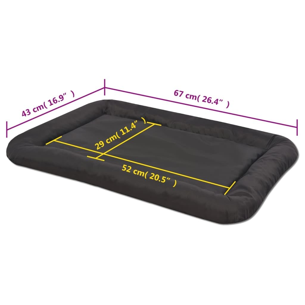 Hundebett Größe L Schwarz, rutschfestes, wasserabweisendes Hundekissen mit Memory Foam, leicht tragbar, ideal für Innen- und Outdoor-Reisen, gemütlicher Liegeplatz für Hunde und Katzen
