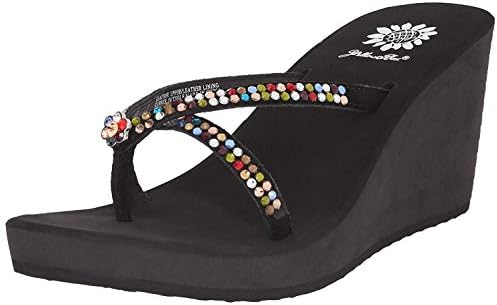 Yellow Box Women's Gateway Flip Flop black Size: 7.5 B(M) US : Amazon.sg:  Fashion
