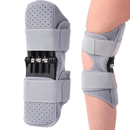 Image of Adjustable Hinged Knee Brace with Side Stabilizers & Spring Support | Compression Knee Support for Men & Women | Patella Stabilizer for Walking, Running, Sports & Daily Knee Protection