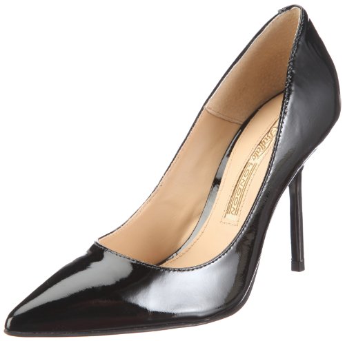 Buffalo London Damen 17005-646 PATENT Pumps, Schwarz/Black 01