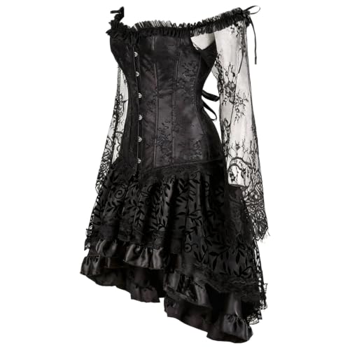 Corset Dress for Women Halloween Costume Steampunk Gothic Corset Dresses - image 2