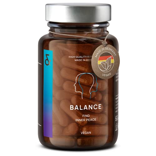 N°5 BALANCE – Diminue Stress et Anxiété – Ashwagandha, Safran, Rhodiola, Magnésium, Vitamine B5 – Anti Stress Naturel – 60 Gélules – 30 jours de Relaxation