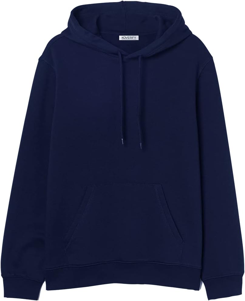 Koverify Light Purple Hoodie for Men and Women/Hoodie for Women/Regular Baggy fit Black Hoodie