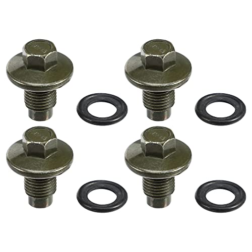 A ABSOPRO 4 Juego M14x1.5 Tornillo Tapón para Drenaje de Aceite para Motor con Arandela 1013938 para Vado