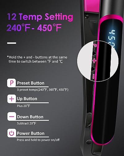 Fabuday FD-112 Flat Iron Hair Straightener Dual Voltage thumb #5