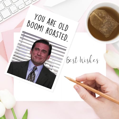Image of Funny Birthday Card for Her Him, The Office Birthday Gifts for Men Women, Michael Scott Card, Humor Bady Gifts for TV Show Fans
