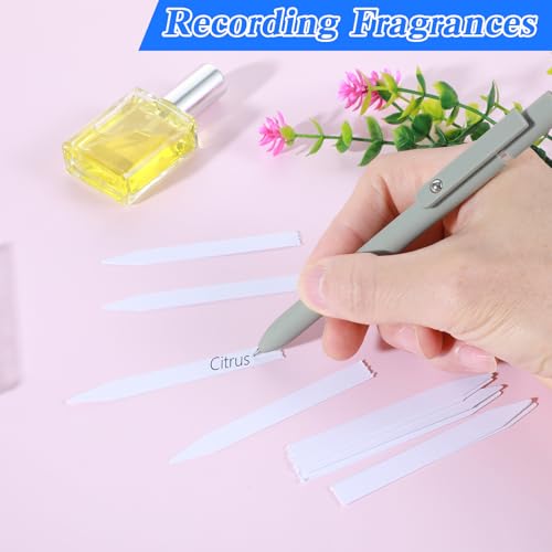 Ouligay 200 Stück Parfüm Teststreifen Duftstreifen Duft Tester Papier Einweg Parfüm Tester Streifen Dufttester Papier Fragrance Tester-Strips für Test Ätherisches Düfte Ätherische Öle Aromatherapie