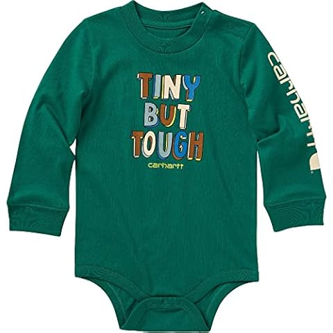 Carhartt Baby Boys' Long-Sleeved Bodysuit in Green Cover