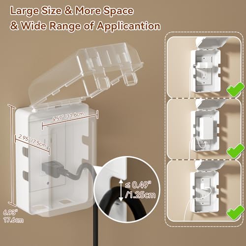 Cache-prise de courant pour bébé transparent EUDEMON lot de 1 - 3