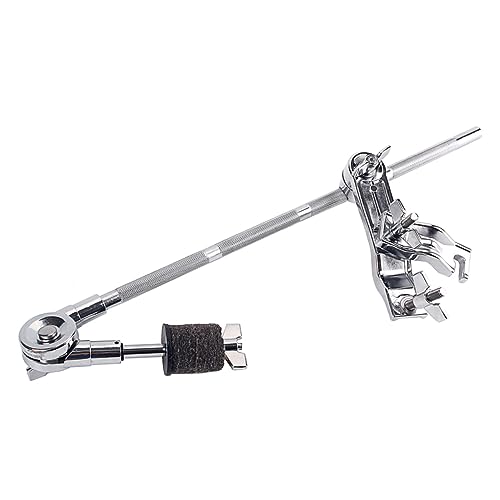 BESPORTBLE WC53 Soporte Extensor de Drum Clamp Ajustable Accesorio de Percusión Clip para Instrumentos con Acabado Plateado Compatible con Hardware de Batería miniatura 6