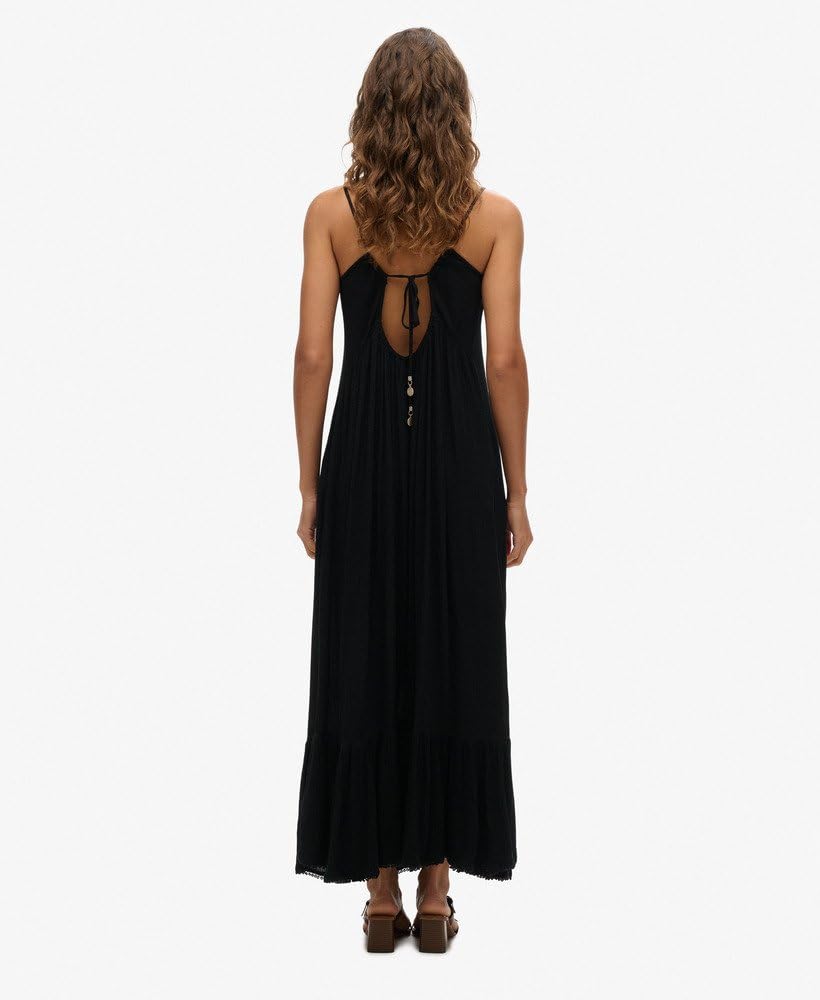 Superdry Robe maxi à bretelles pour femme pour la plage