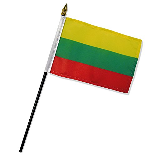 FlagsImp Bandiere Standard di qualità, Bandiera della Lituania, 10,2 x 15,2 cm