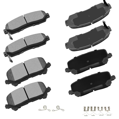 Image of cciyu D1521 D1724 Brake Pads w /Hardware Front Rear Disc Brake Pad Set | Fit For Honda For Passport 2019-2025