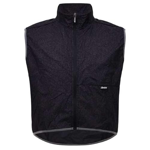 Amazon Santini High Vis Cropped Gilet M Black #ad