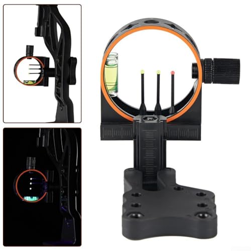 Bulevisiter 3-Pin Fiber Optic Bow Sight For Compound And Recurve Bows, Adjustable Sight With Enhanced Accuracy, Precision Aiming Points - Image 4