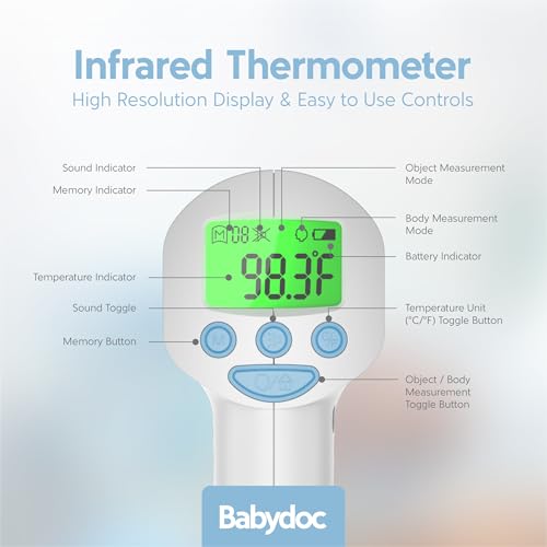 Thermomètre bébé de qualité médicale infrarouge laser allemand